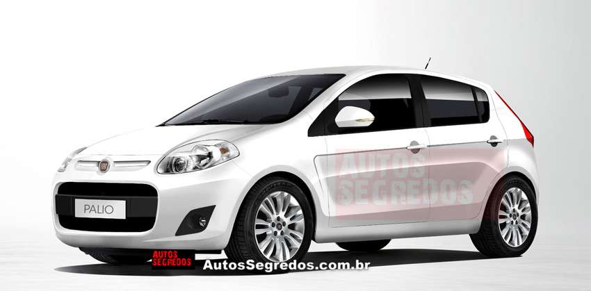 Projeção do novo Fiat Palio derivado do Projeto 326