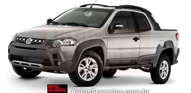 Projeção Fiat Strada reestilizada
