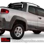 Projeção Fiat Strada reestilizada