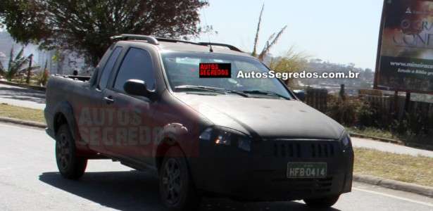 Flagra da Fiat Strada 2013 reestilizada
