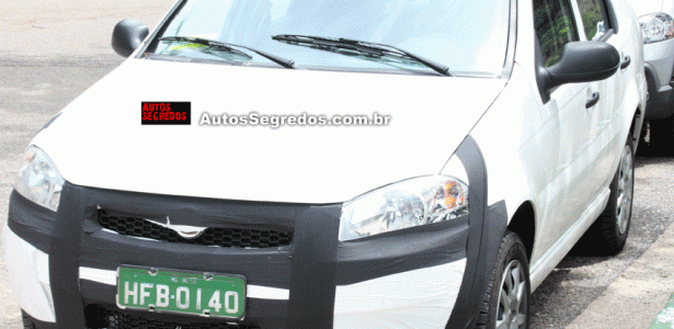 Flagra do Fiat Siena EL em testes no Brasil