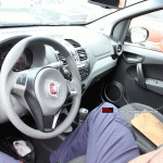 Flagra do interior do novo Fiat Siena derivado do Projeto 326 3V