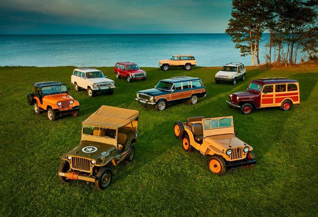 Linha histórica Jeep