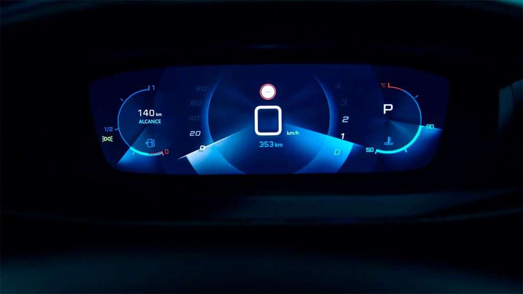 Painel 3D do novo Peugeot 208
