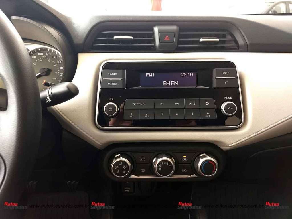Rádio novo Versa Sense