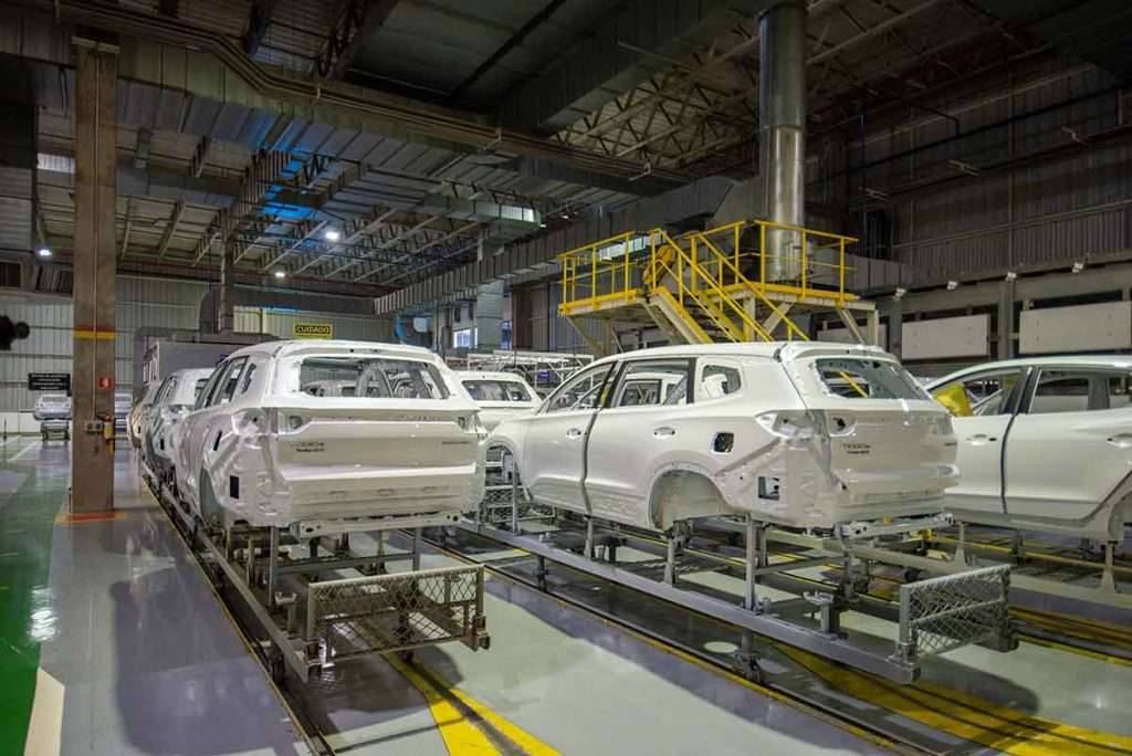 Linha de produção CAOA Chery Tiggo 8 em Anápolis