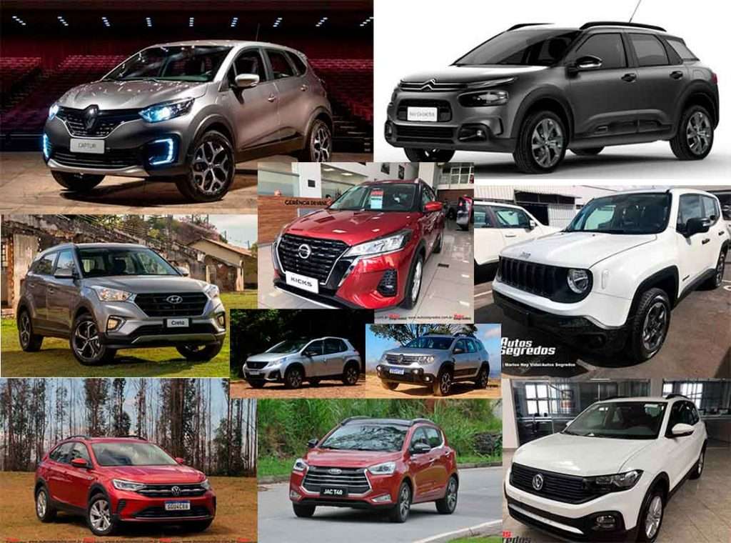 SUVs mais lentos