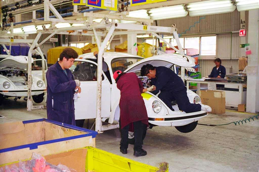 Linha de produção VW Fusca