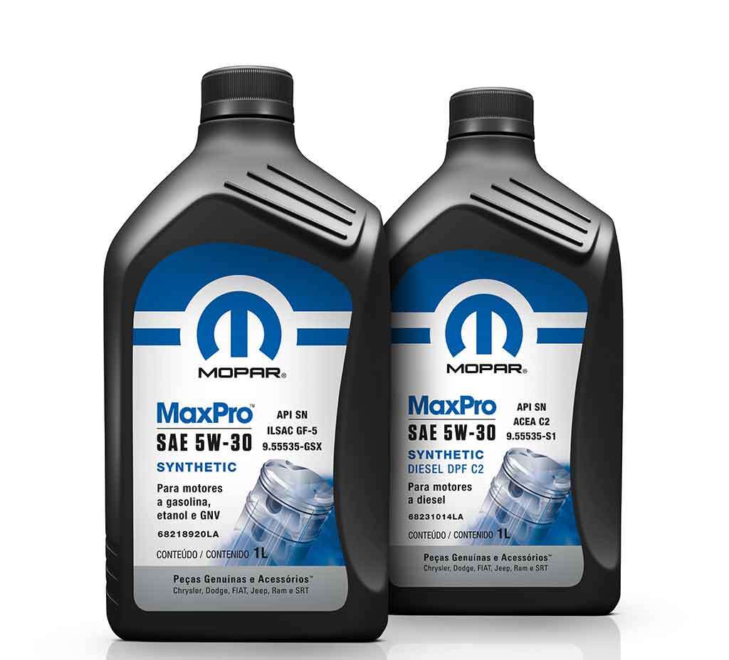 linha de óleos Mopar Oil