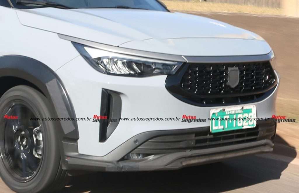 Dianteira do SUV em detalhes