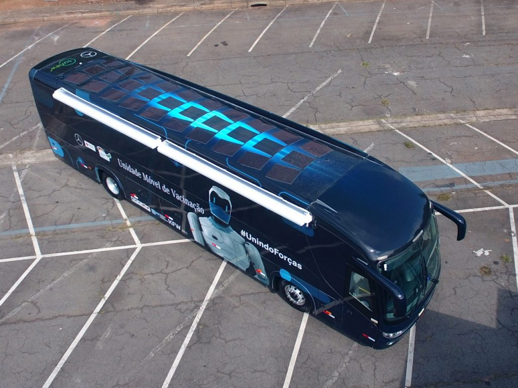 ônibus Mercedes-Benz vacinação Covid