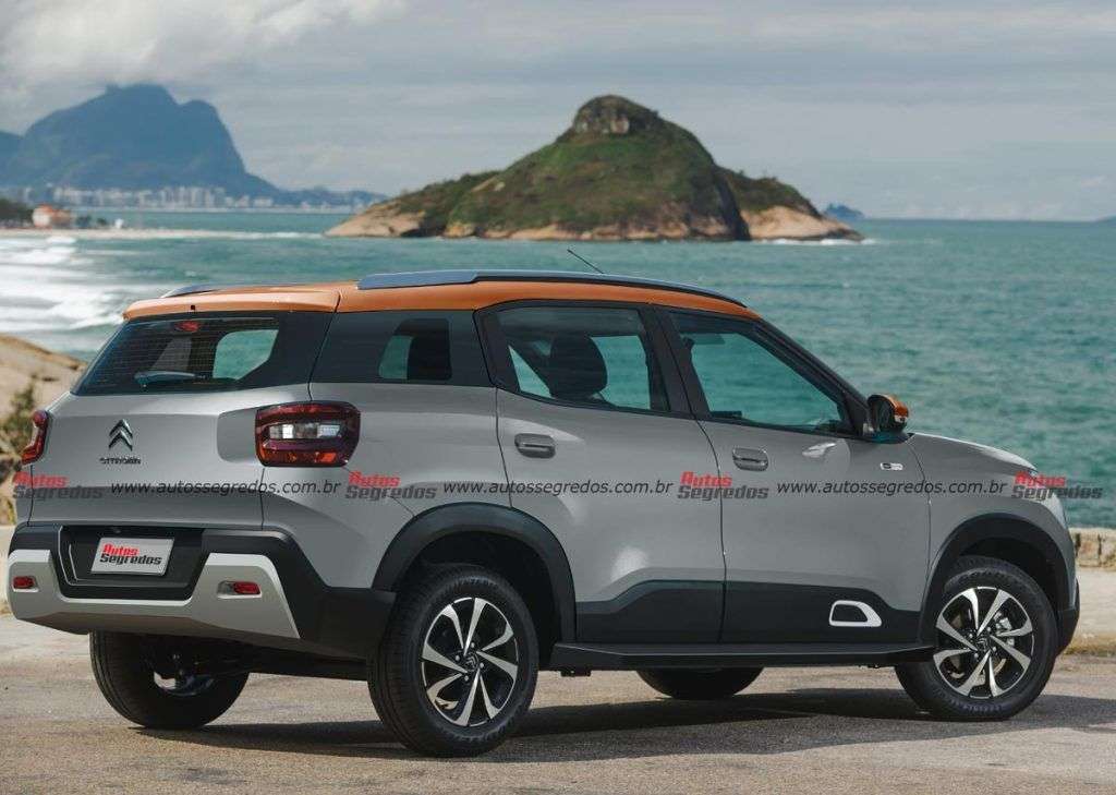 Projeção Novo Citroën C3 Aircross de sete lugares