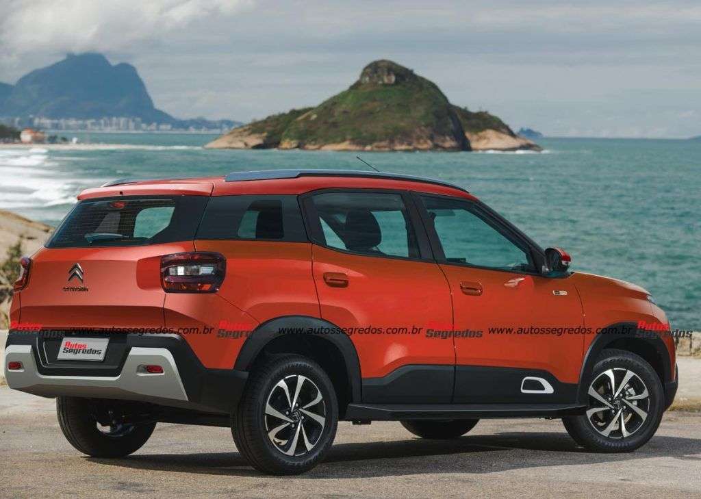 Projeção Novo Citroën C3 Aircross de sete lugares