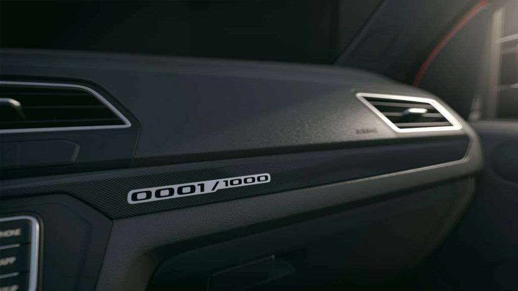 plaqueta de numeração do Volkswagen Gol Last Edition