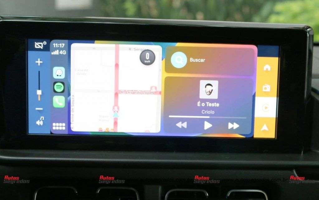 Central multimídia do novo Citroën C3 1.0 Feel 2023