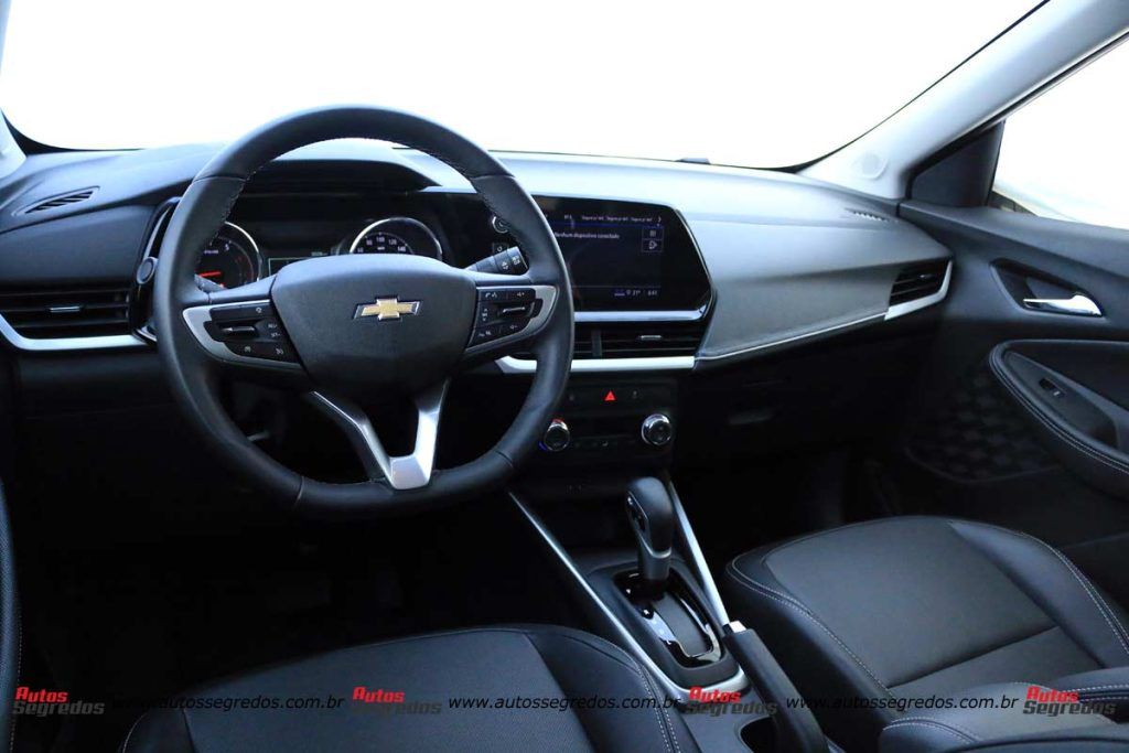 painel da Nova Chevrolet Montana Premier 1.2. AT6