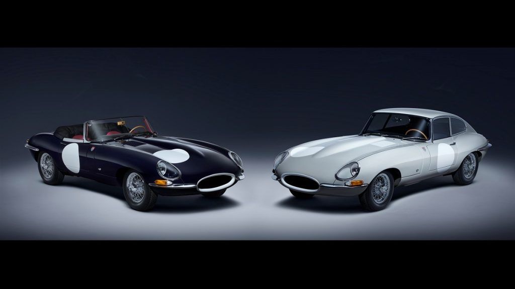 A Jaguar Classic apresenta a coleção E-Type ZP composta por sete pares de cupês inspirados nos modelos de competição com números de registros de ECD 400 e BUY 1 pilotados por Graham Hill e Roy Salvadori, respectivamente, na década de 1960. 
