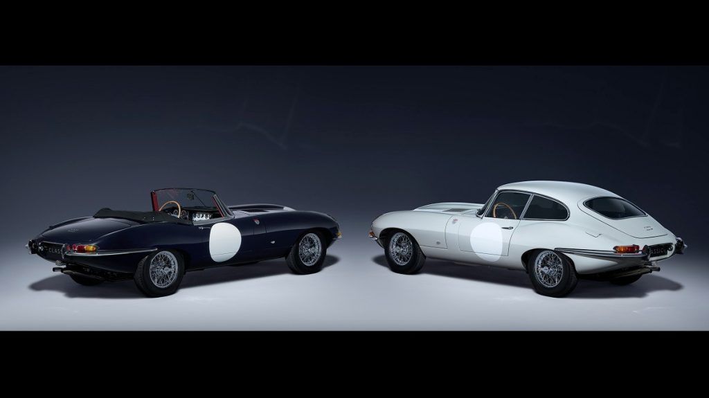 A Jaguar Classic apresenta a coleção E-Type ZP composta por sete pares de cupês inspirados nos modelos de competição com números de registros de ECD 400 e BUY 1 pilotados por Graham Hill e Roy Salvadori, respectivamente, na década de 1960. 
