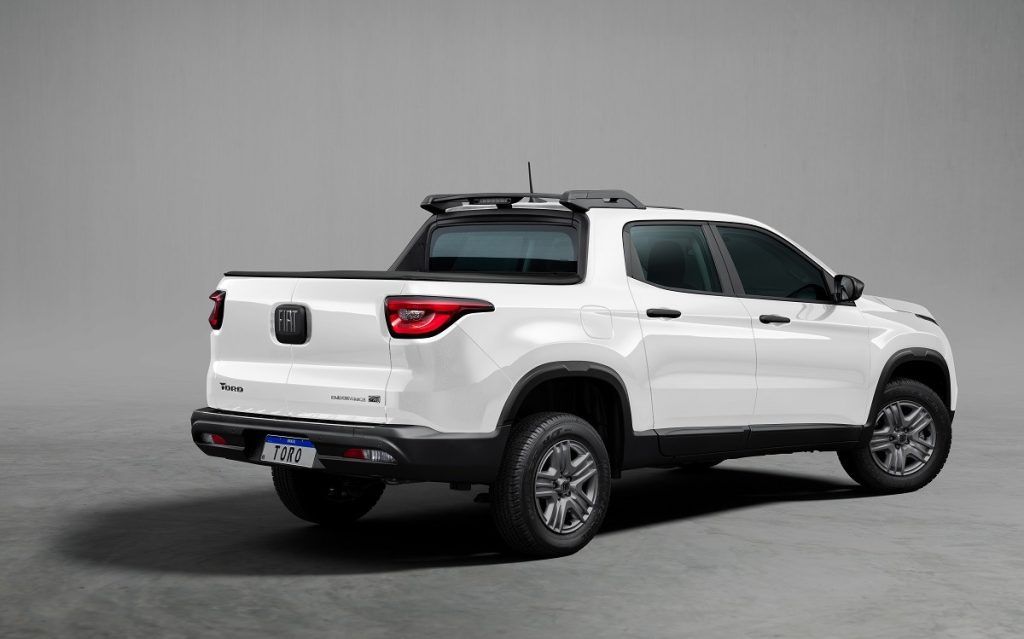 Traseira da picape Fiat