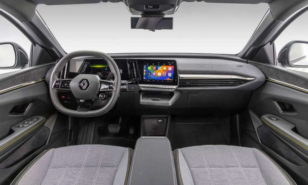 painel do Renault Megane E-Tech