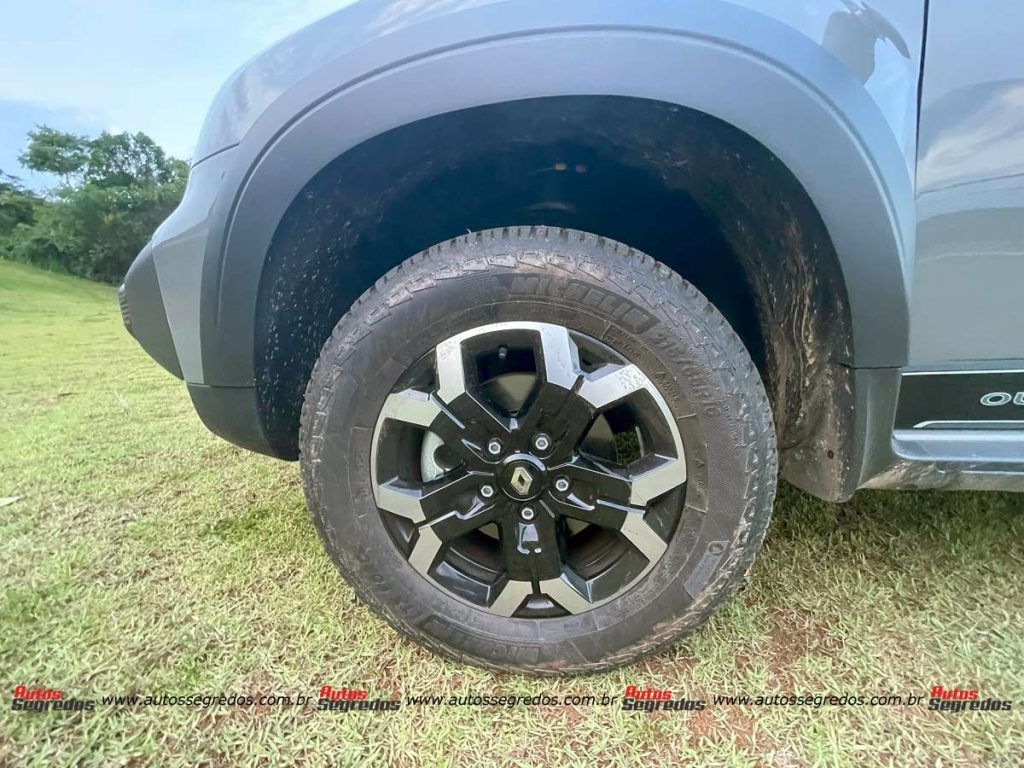 roda de liga leve da Renault Oroch Outsider 2024