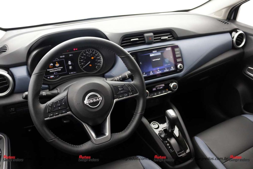 painel do novo Nissan Versa Exclusive 2024