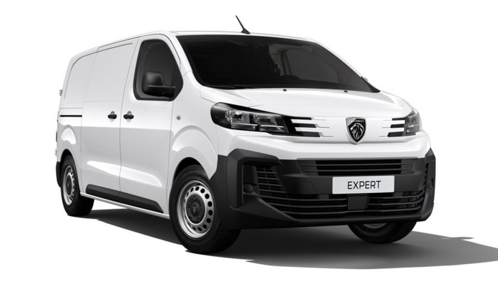 Novo Peugeot Expert 2024 de frente na cor branca