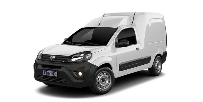Fiat Fiorino 2025 de frente na cor branca