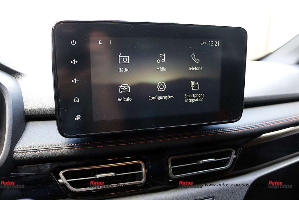 central multimídia do Renault Kardian Premiere Edition 2025