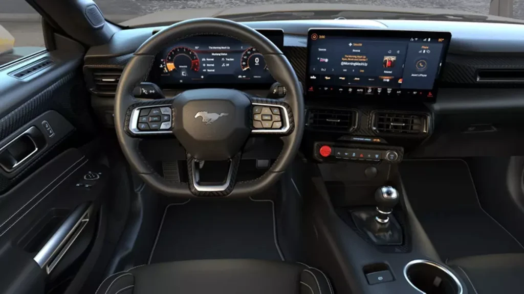 painel do Ford Mustang GT Performance V8 manual  de seis marchas  