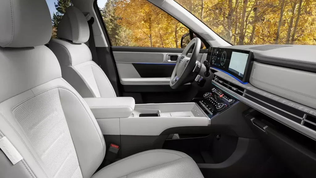 bancos dianteiros do Novo Hyundai Santa Fe 2025  