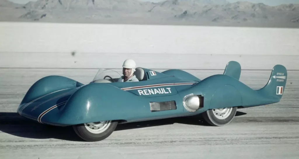 Renault Étoile Filante 1956 de frente na cor azul