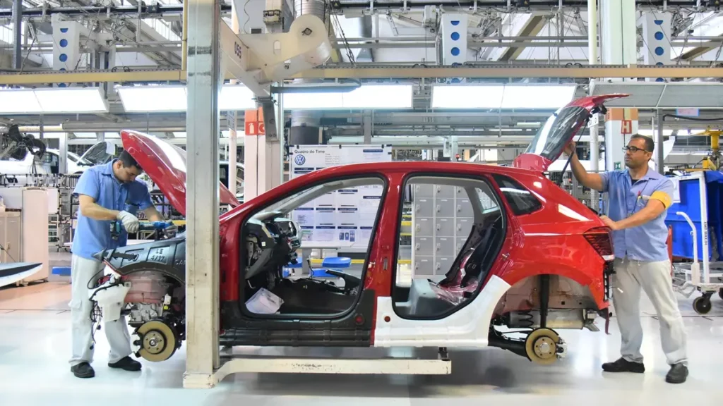 Linha de produção VW Polo Brasil