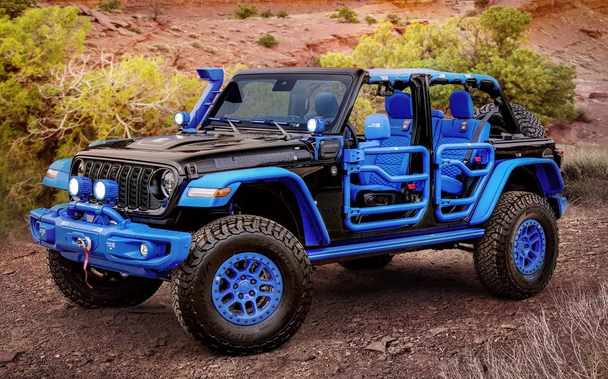 Jeep Wrangler 4xe Blueprint concept  