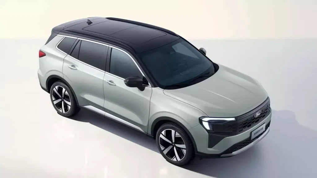 Novo Ford Territory 2026 de lado na cor bege