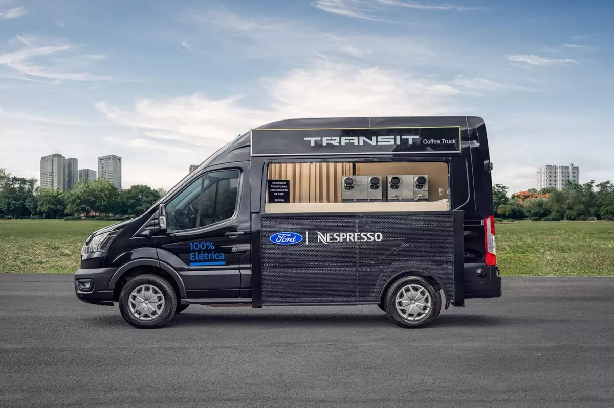 FordPro E-Transit Coffee Truck