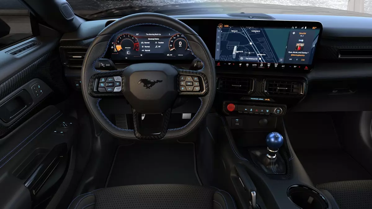 painel do Novo Ford Mustang Dark Horse 2025  