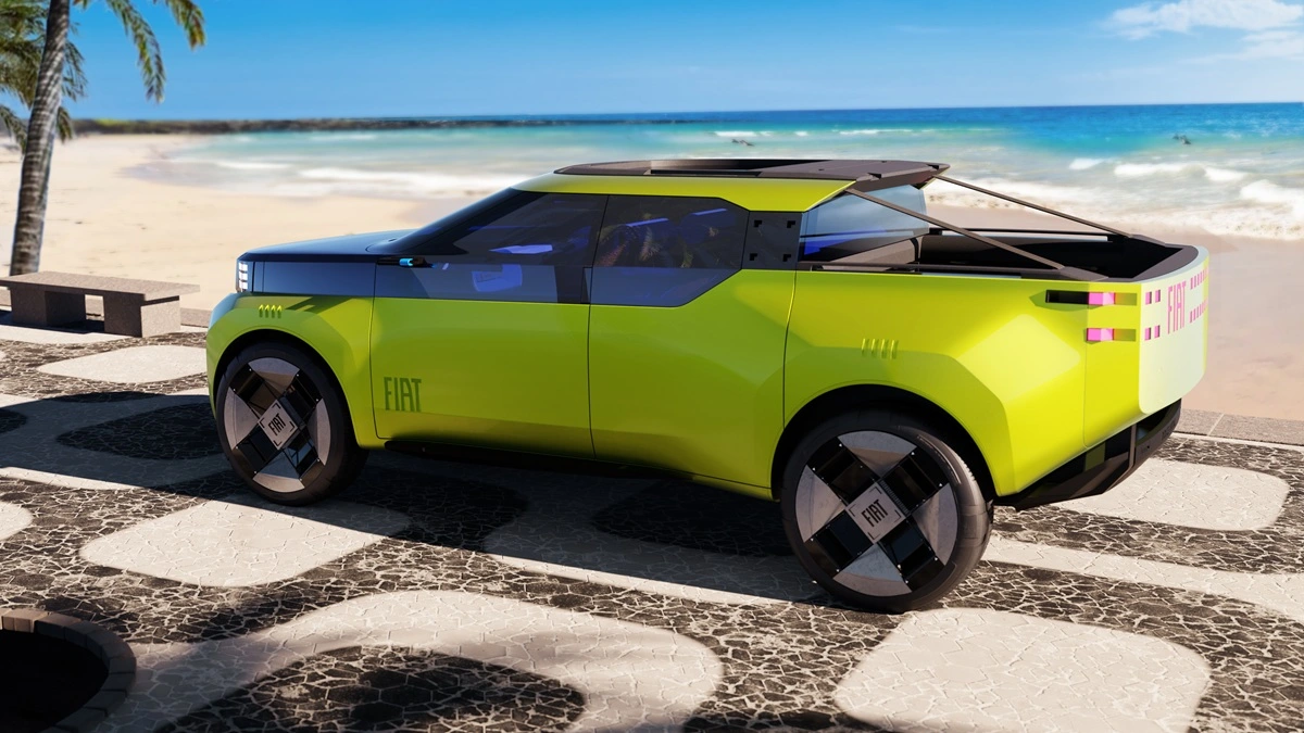 Conceito nova Fiat Strada de traseira