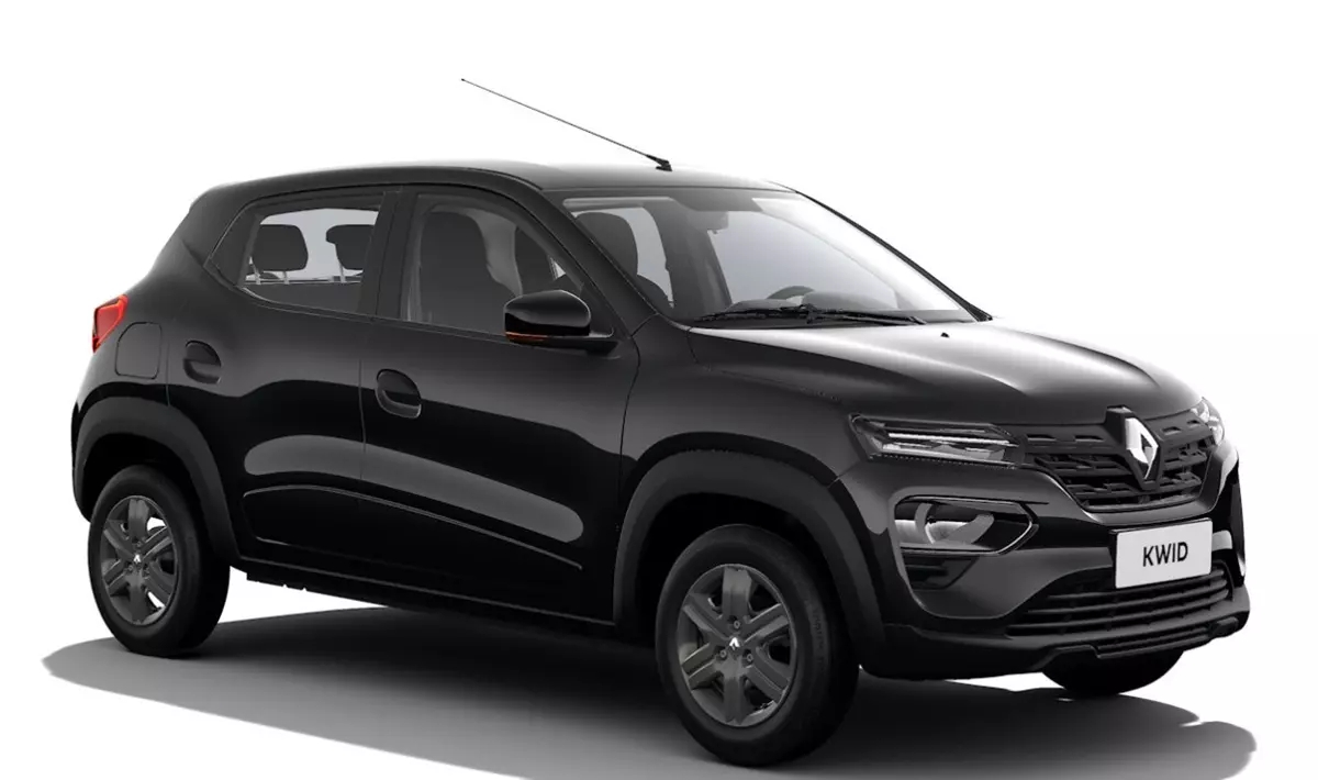 Renault Kwid Zen 2026 de frente na cor Preto Nacré