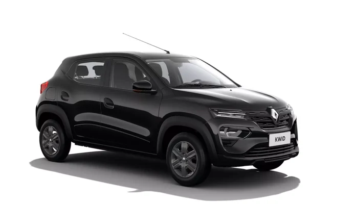 Renault Kwid Zen 2026 de frente na cor Preto Nacré
