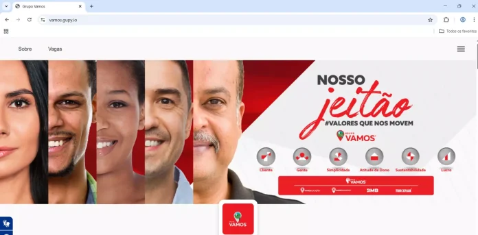 Grupo VAMOS está com 100 vagas de emprego em diversas regiões do Brasil