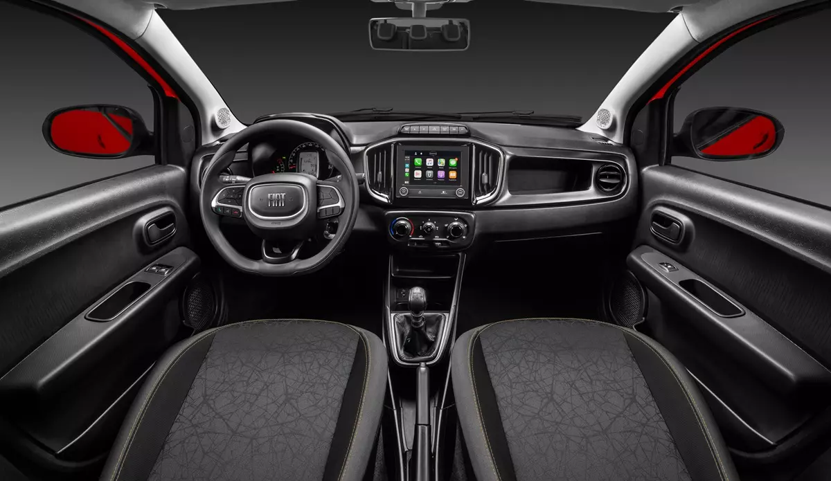painel do Fiat Mobi Trekking 2026
