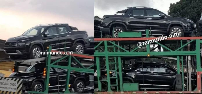 Flagra Fiat Toro Ranch 2026 na cor preta