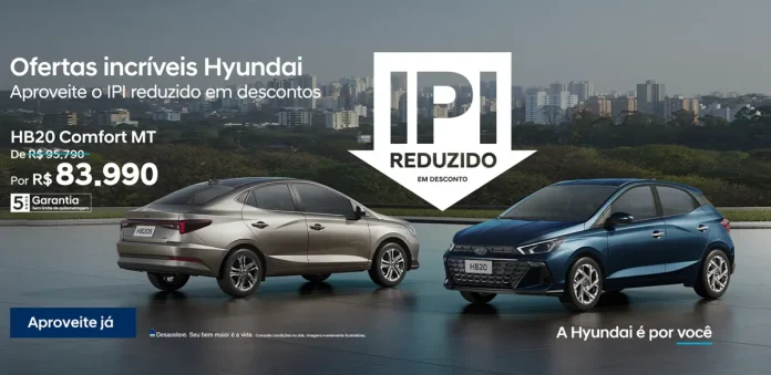Hyundai HB20 tem redução de preços pelo programa Carro Sustentável