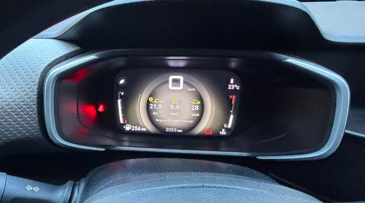quadro de instrumentos do Citroën Basalt Feel 1.0 Firefly 2025  