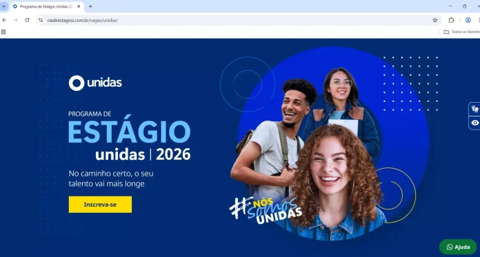 Programa estágio 2026 unidas
