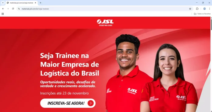 JSL abre inscrições para o Programa de Trainee 2026