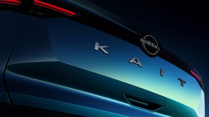 teaser da traseira do novo Nissan Kait