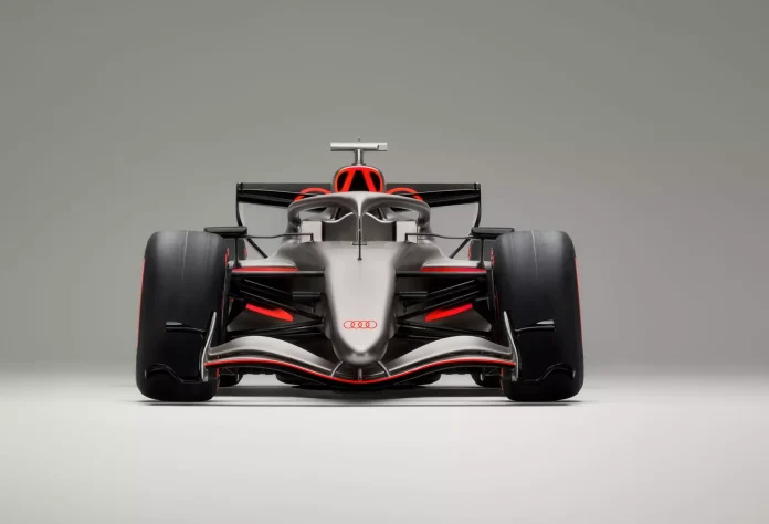 Audi R26 Concept de frente na cor cinza