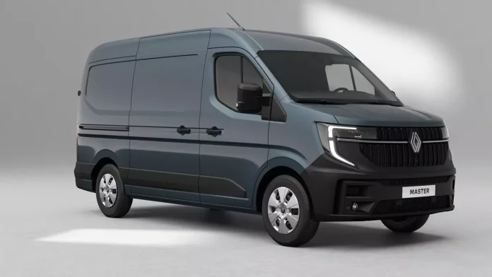 Novo Renault Master L2H2 de frente na cor cinza